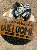 Grandkids Welcome door hanger - BYF
