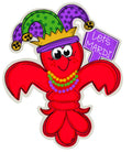 Mardi Gras Crawfish door hanger