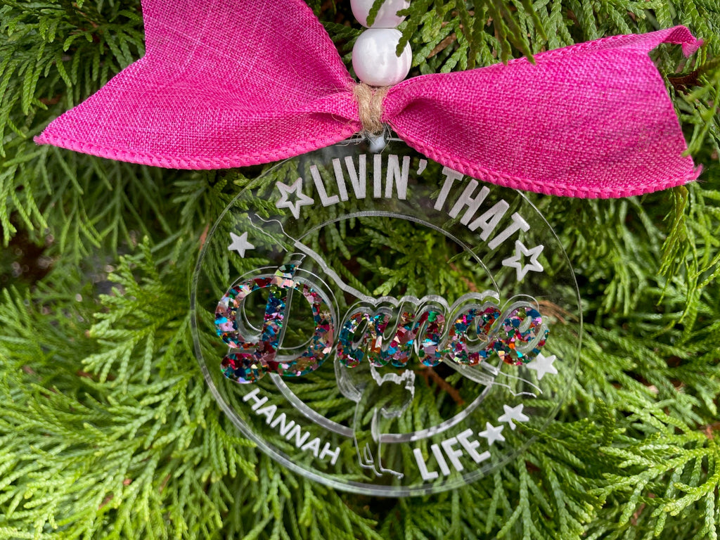 Dance Acrylic Personalized Christmas Ornament