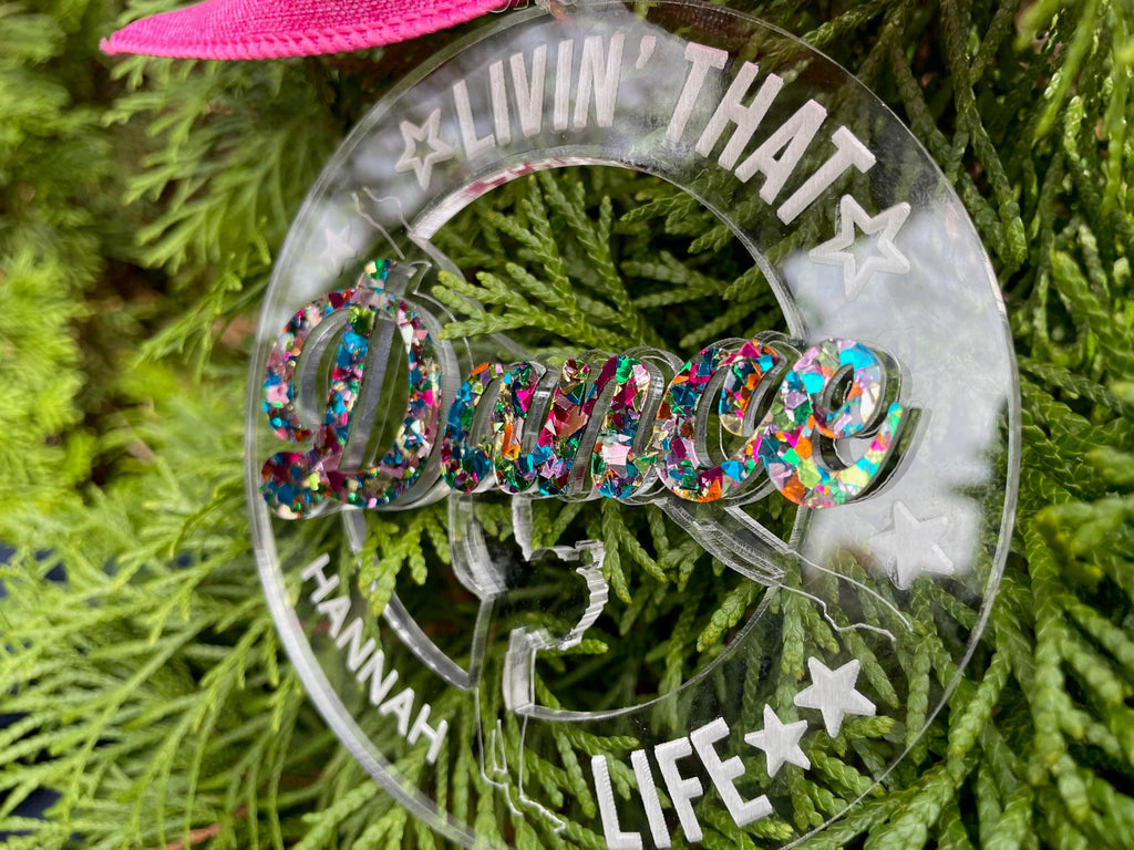 Dance Acrylic Personalized Christmas Ornament