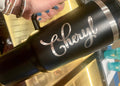 40oz Tumblers Engrave with handle and straw