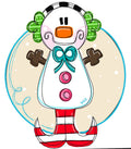 Funky Snowman door hanger, Winter Christmas Snow door hanger