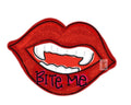 Halloween Vampire Lips Door Hanger- Glitter Lips Door Decor-Spooky-Fall-Wreath-wood cut out-hand painted door hanger