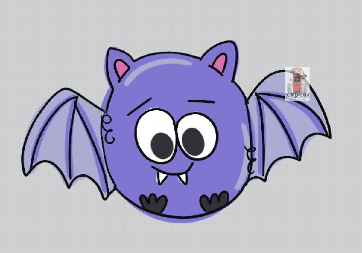 Halloween Bat Door Hanger- Boy Bat Girl Bat Door Decor-Spooky-Fall-Wreath-wood cut out-hand painted door hanger