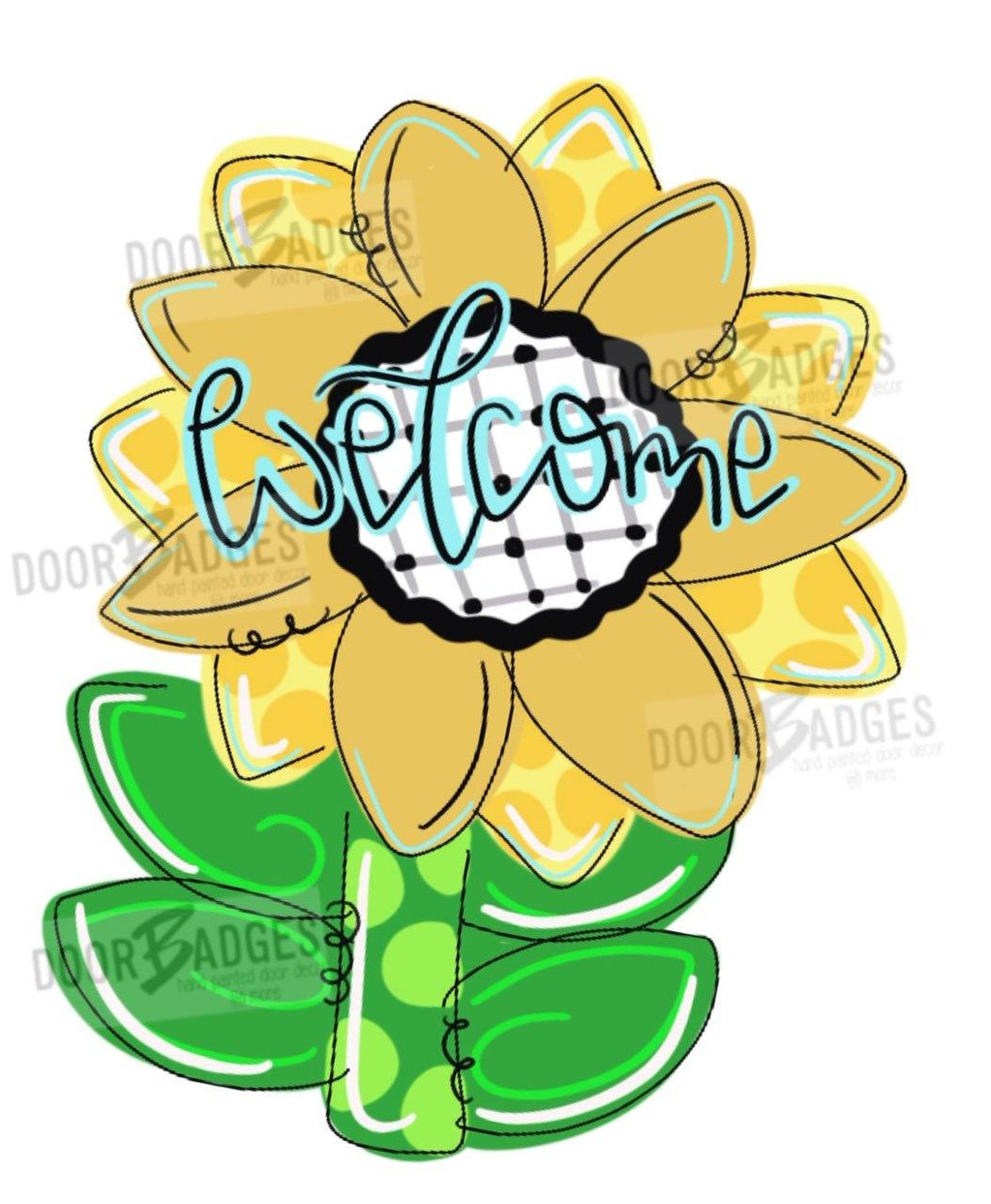 Fall Sunflower Door Hanger - Sunflower Decor -  Harvest Door Decor - Fall Flowers - Hand Painted