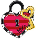 DIGITAL TEMPLATE: Valentine Lock and Key Door Hanger Download Template - Printable Template