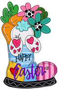 DIGITAL TEMPLATE:  Spring Boot Door Hanger Download Template - Printable Template