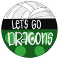 Gretna Volleyball Door Hanger