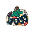 Fall Pumpkin with Pendant Door Hanger - Fall - Autumn - harvest - Thanksgiving -  pumpkin - thankful - cut out hand painted door hanger