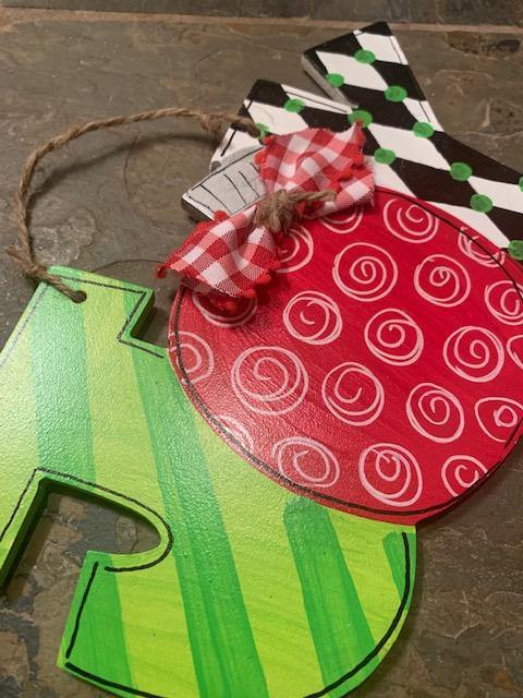 Christmas Ornament - Joy Wooden Ornament