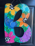 Floral Decorative Letter, Monogram Letter