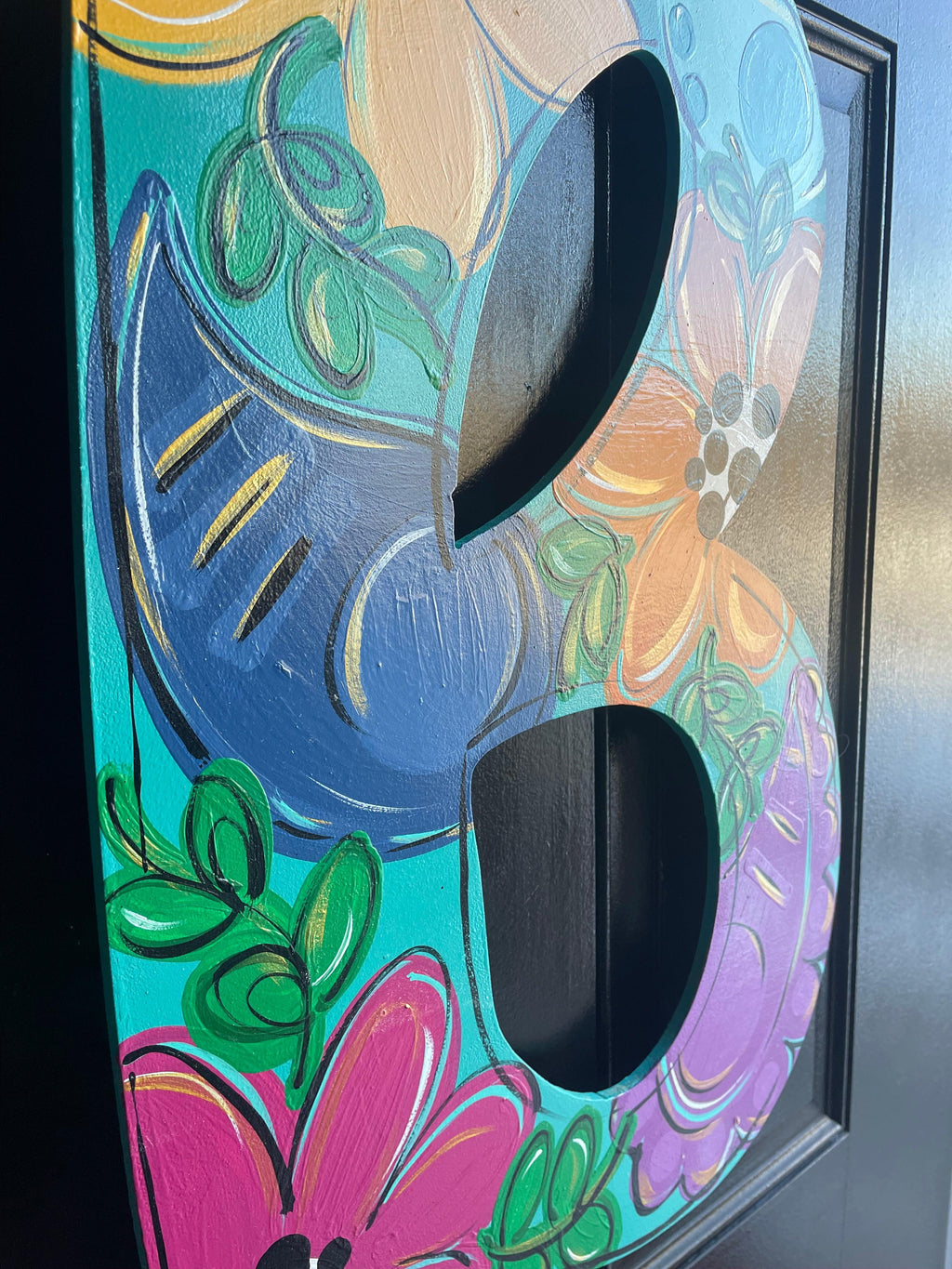 Floral Decorative Letter, Monogram Letter