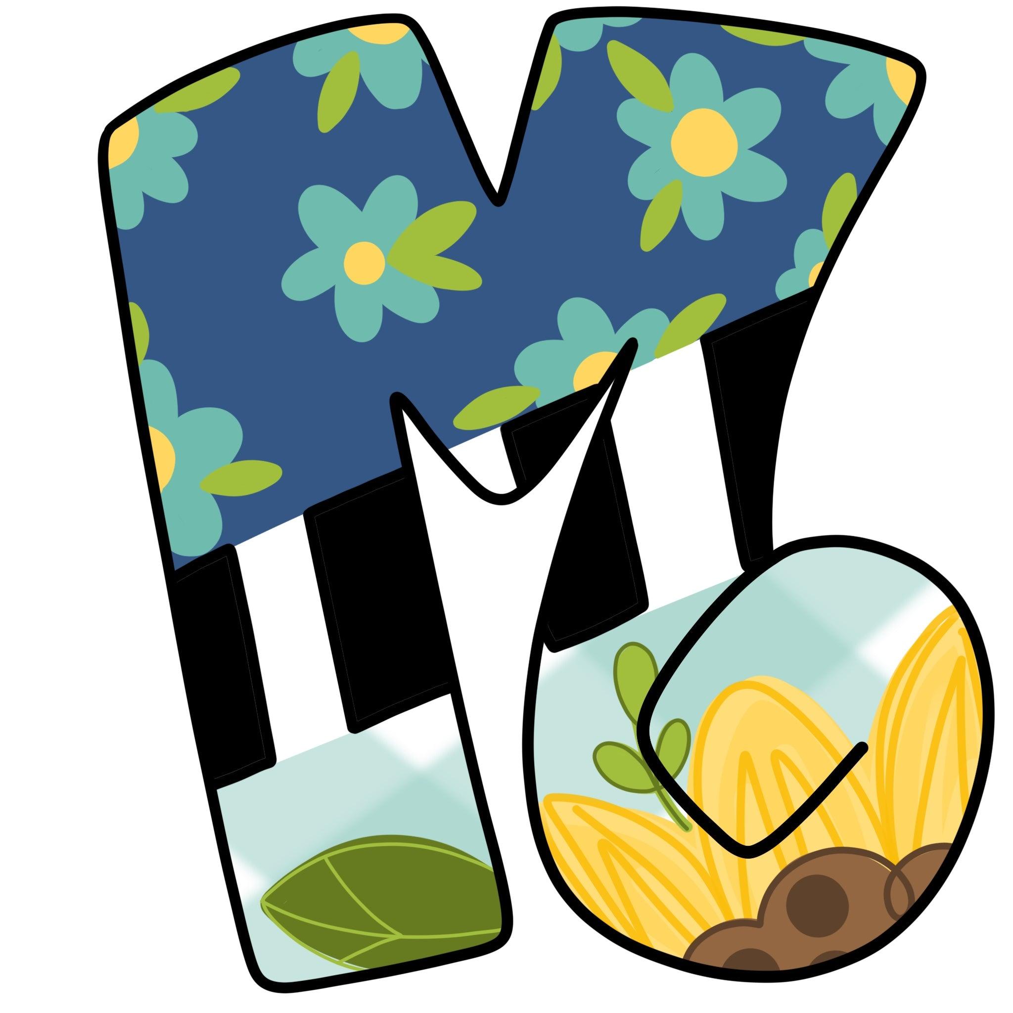 Decorative Letter, Monogram Letter Door Hanger