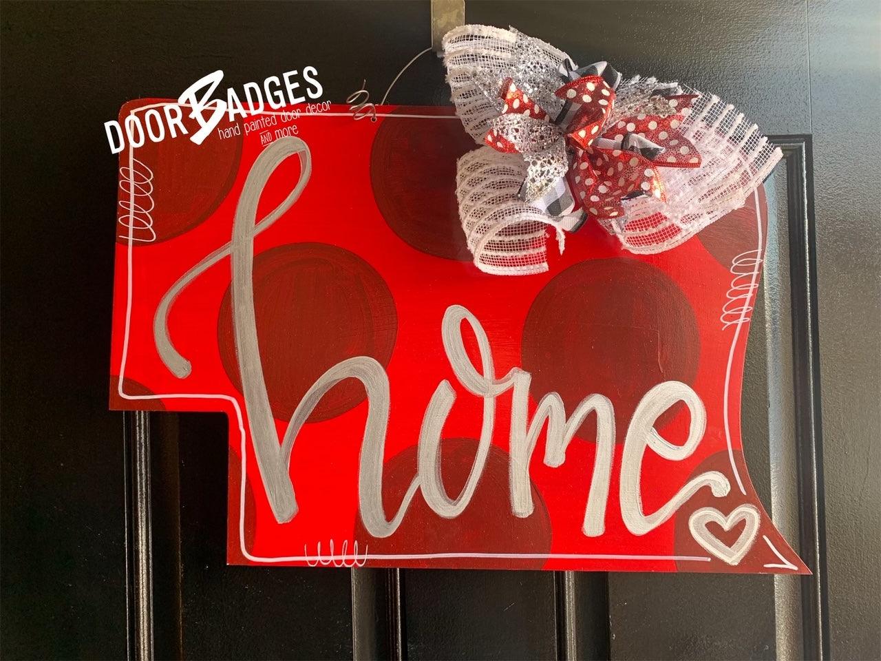 Nebraska State Home door hanger