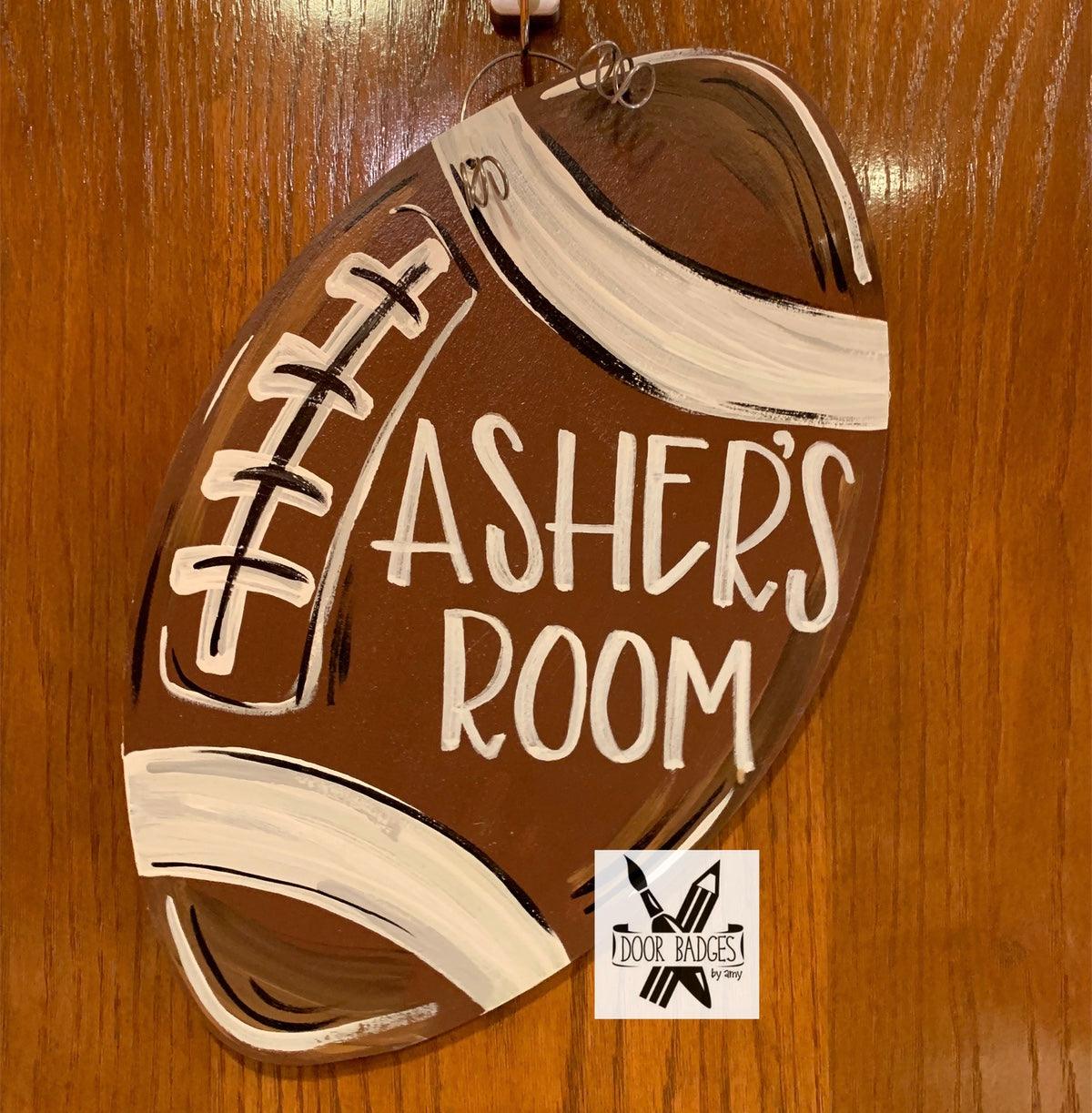 Kid's Bedroom Assorted Designs door hanger - Bennington Youth Football