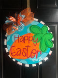Easter carrot Door Hanger - Happy Easter door Decor -