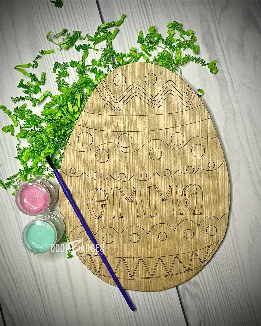 Hi. Hey. Hello. Home Doorhanger - 3D Welcome door decor - wooden hand painted doorhanger
