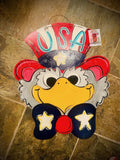 Sale Item: Fourth of July Eagle Door Hanger - Patriotic door Decor