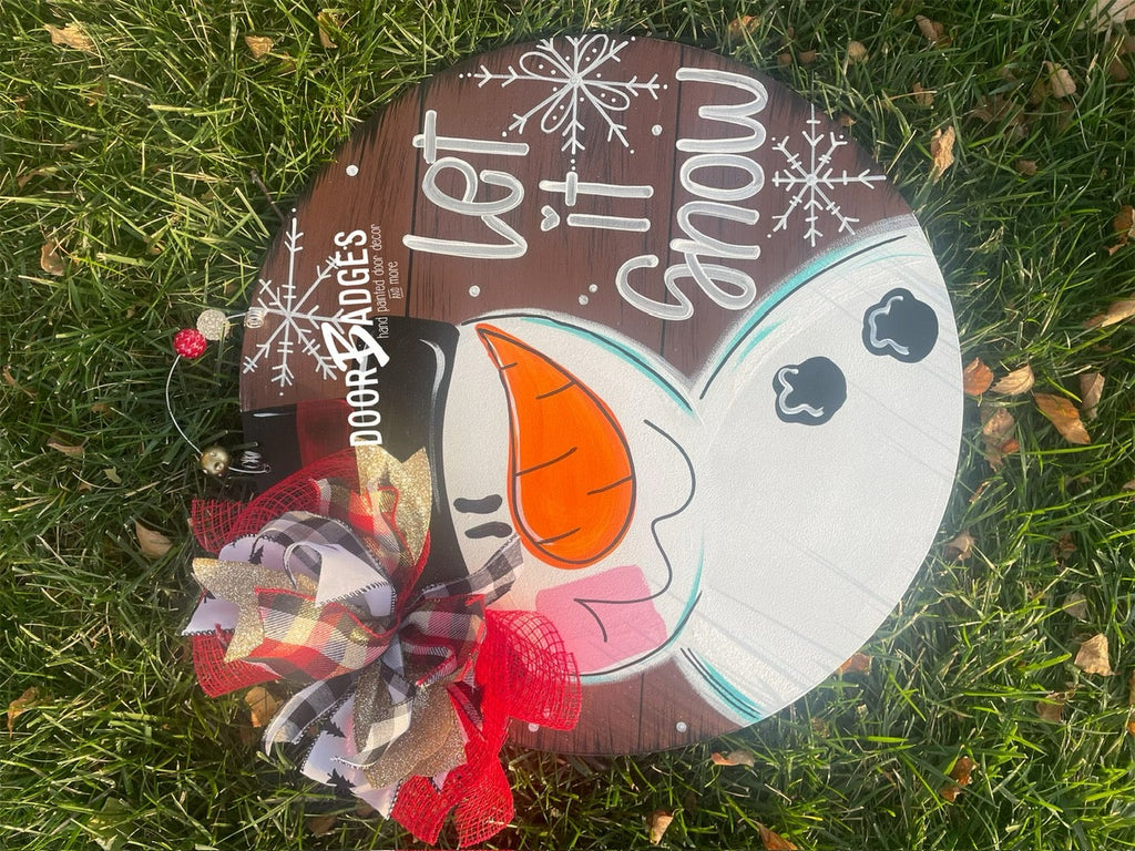 Hi. Hey. Hello. Home Doorhanger - 3D Welcome door decor - wooden hand painted doorhanger