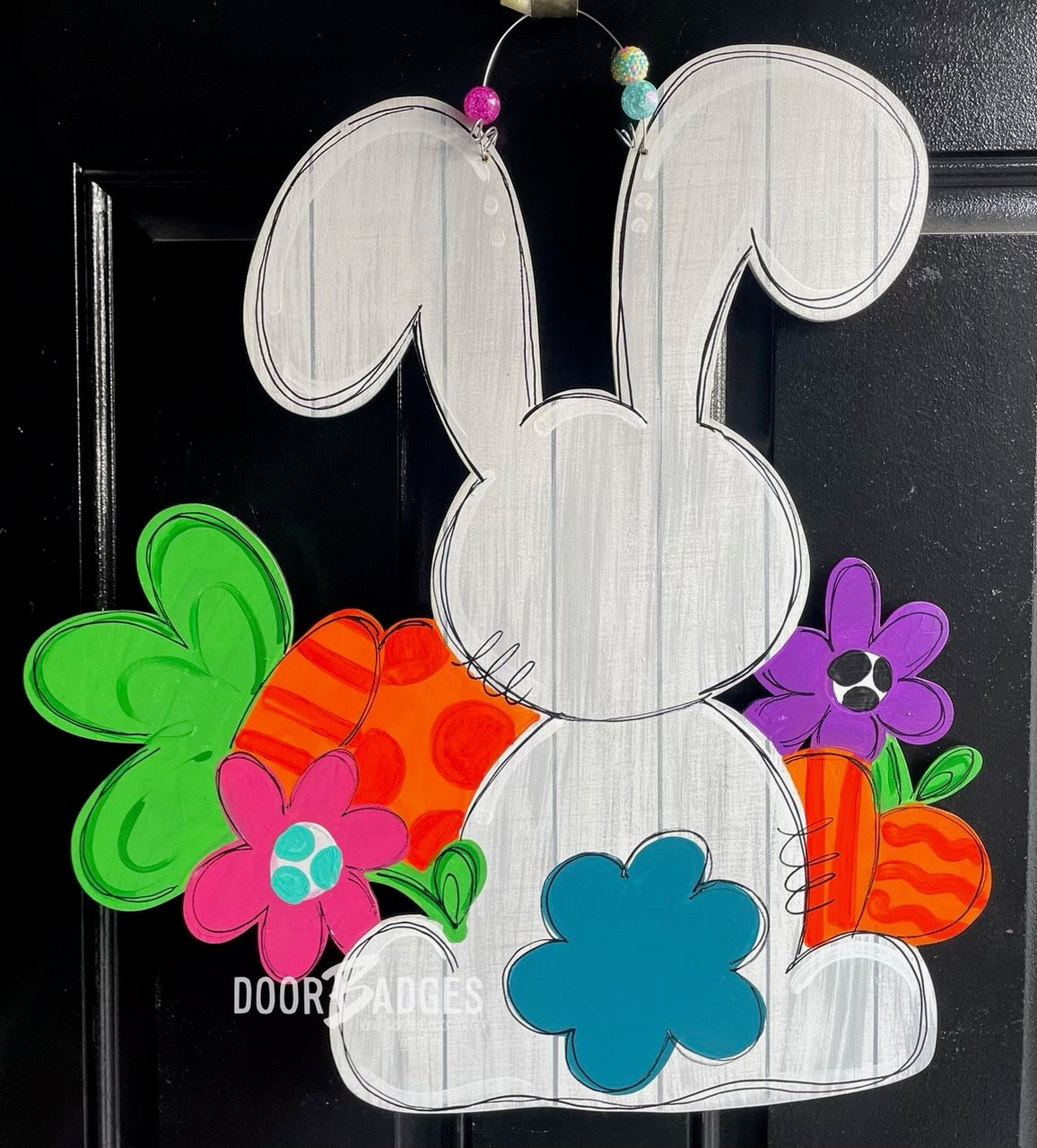 Hi. Hey. Hello. Home Doorhanger - 3D Welcome door decor - wooden hand painted doorhanger