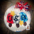 Sale Item: USA - July 4th Round Door Hanger