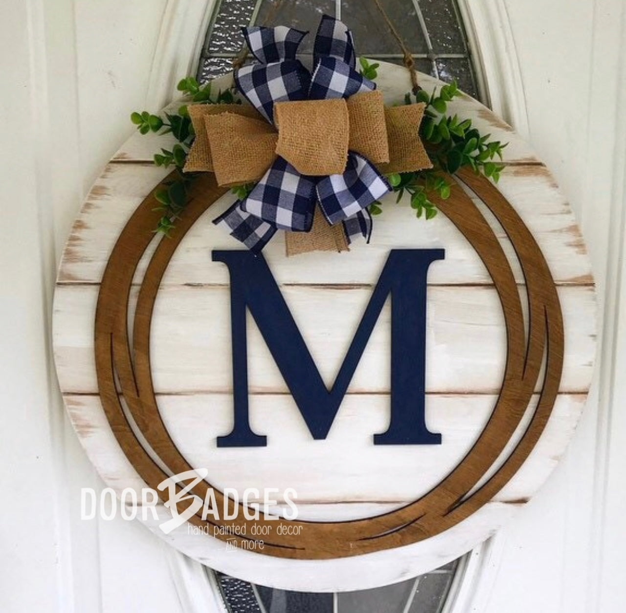 Hi. Hey. Hello. Home Doorhanger - 3D Welcome door decor - wooden hand painted doorhanger