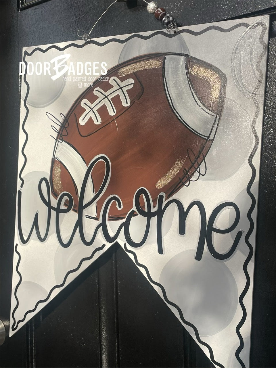 Badgers Football Door Hanger - Bennington Youth Football