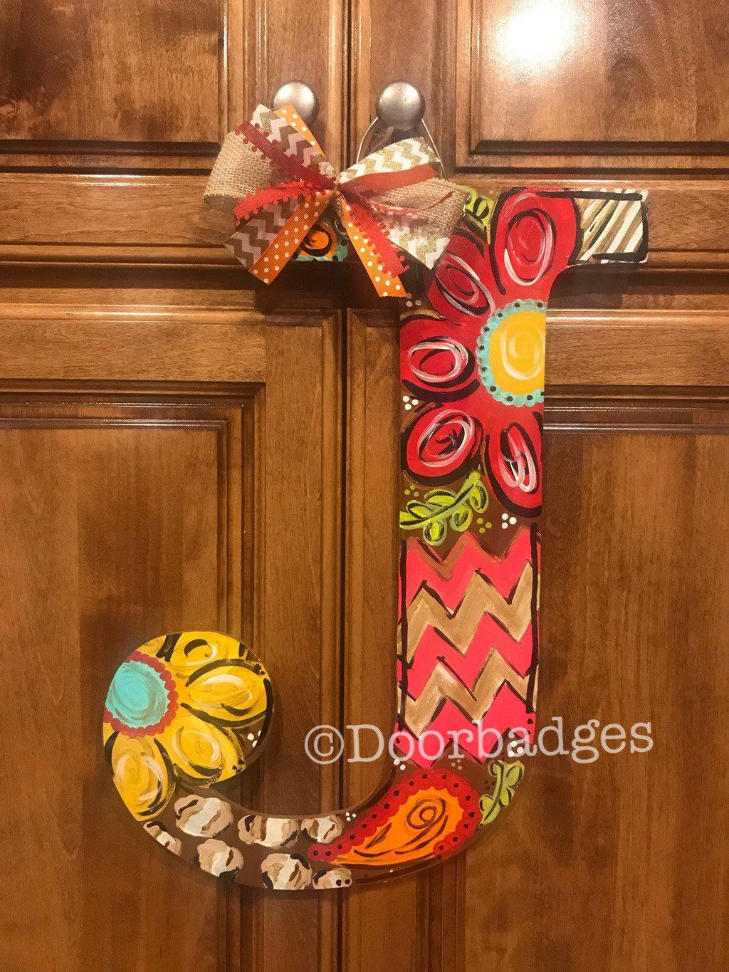 Floral Decorative Letter, Monogram Letter