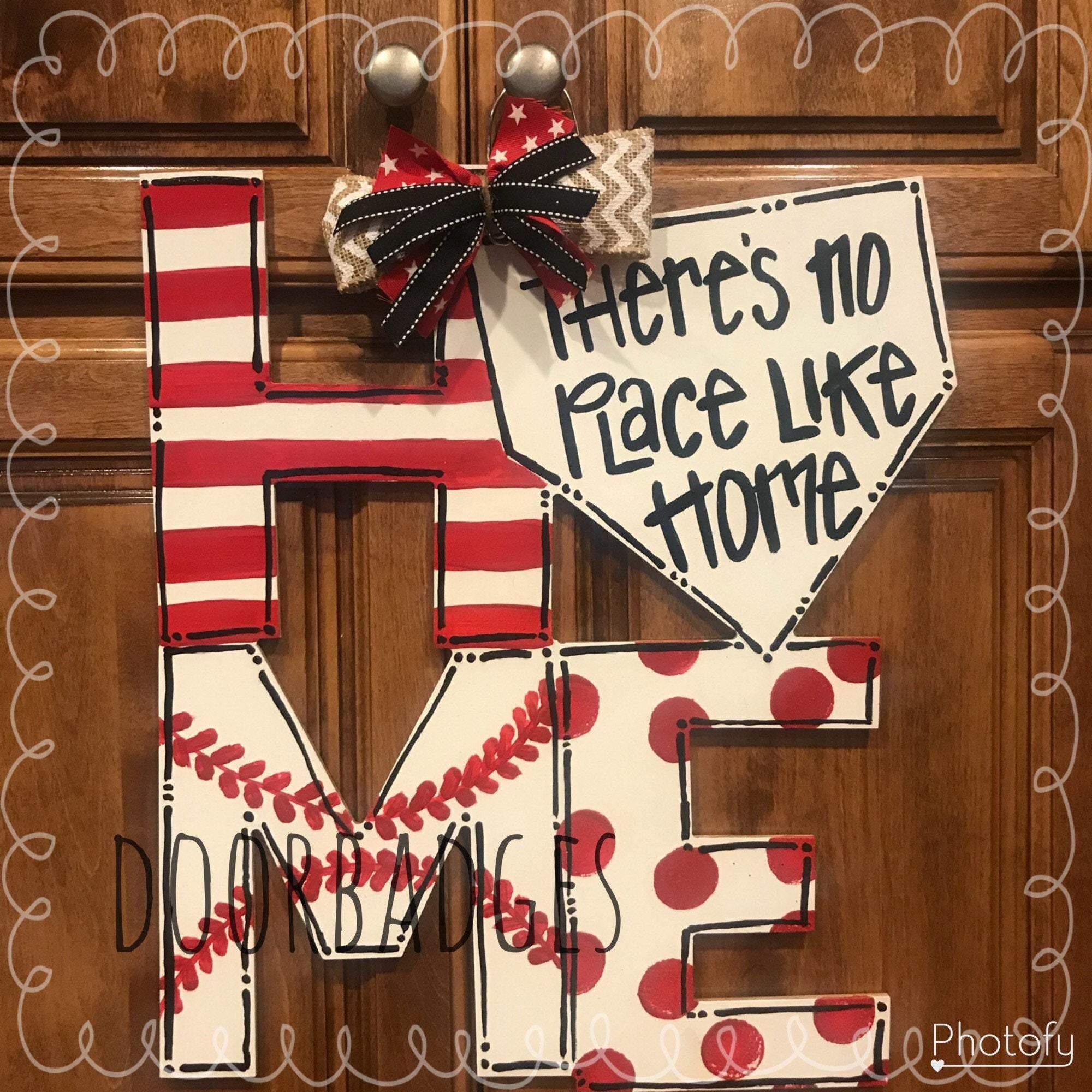 Baseball/Softball door hanger, Home door hanger, sports door hanger,