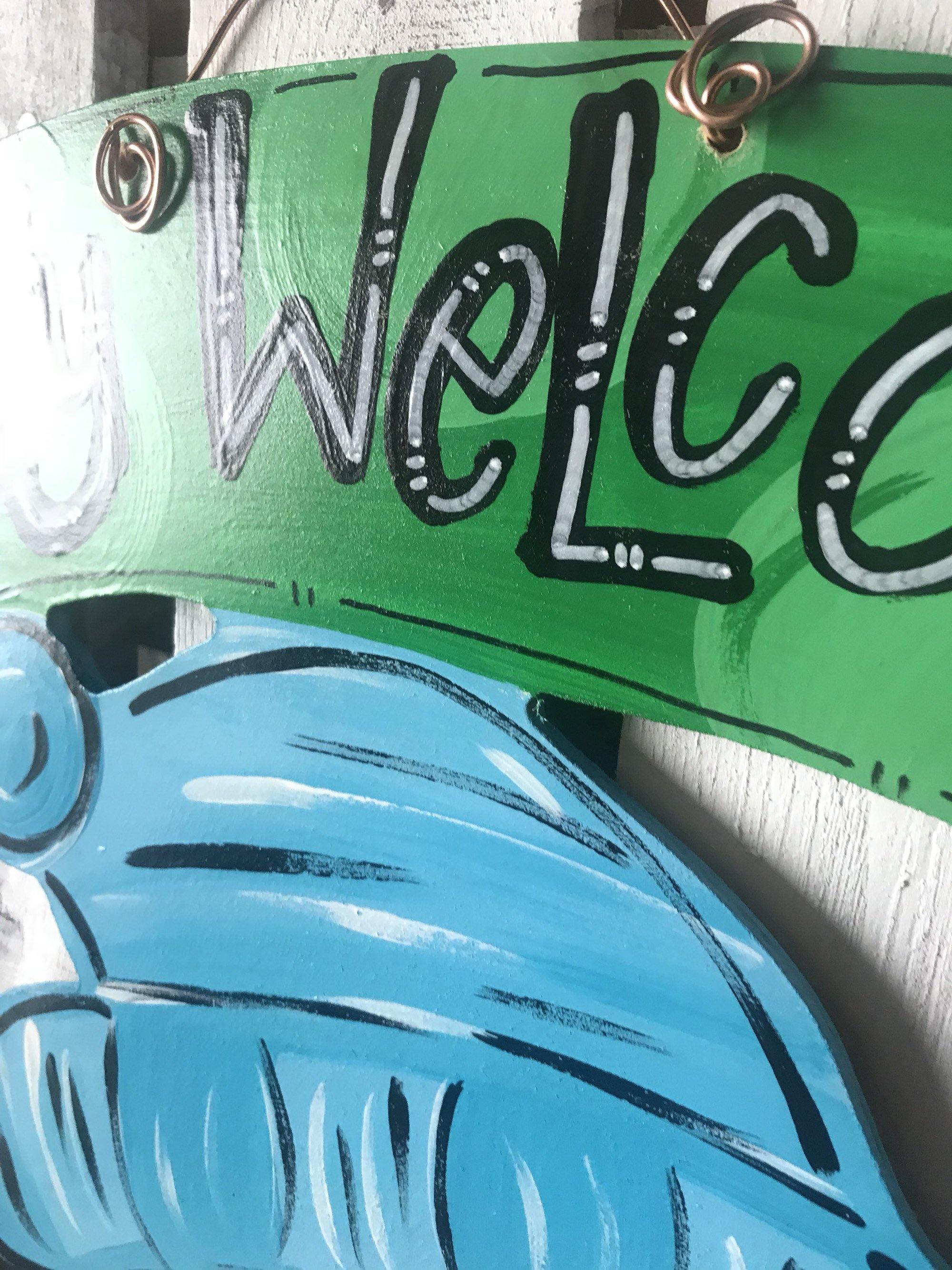 Christmas Snowman Door Hanger, Frosty Door Hanger