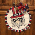 Fourth of July Door Hanger - Uncle Sam - Patriotic door Decor - 4th of July