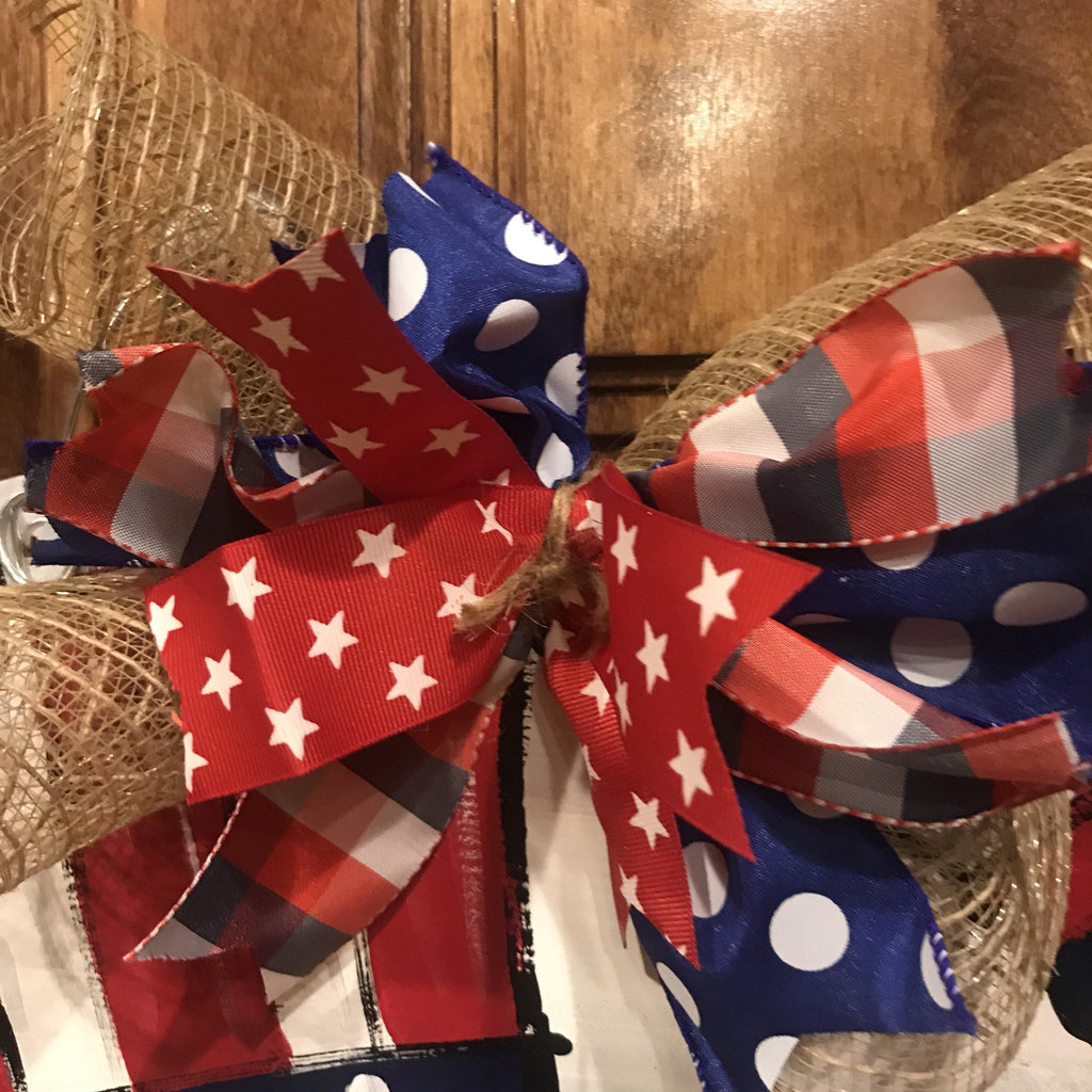Fourth of July Door Hanger - Uncle Sam - Patriotic door Decor - 4th of July