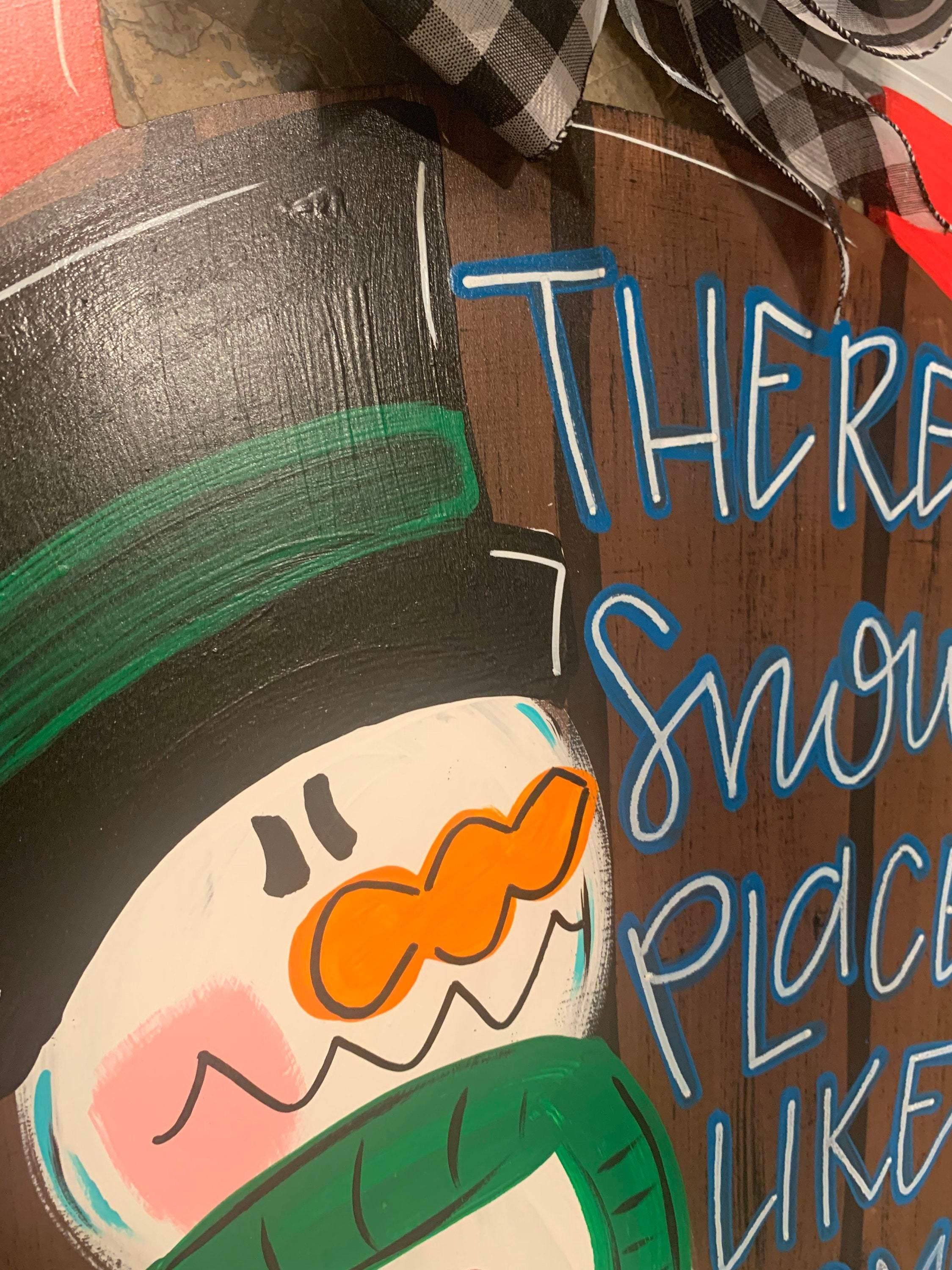 Christmas Sled Door Hanger - Christmas Sign