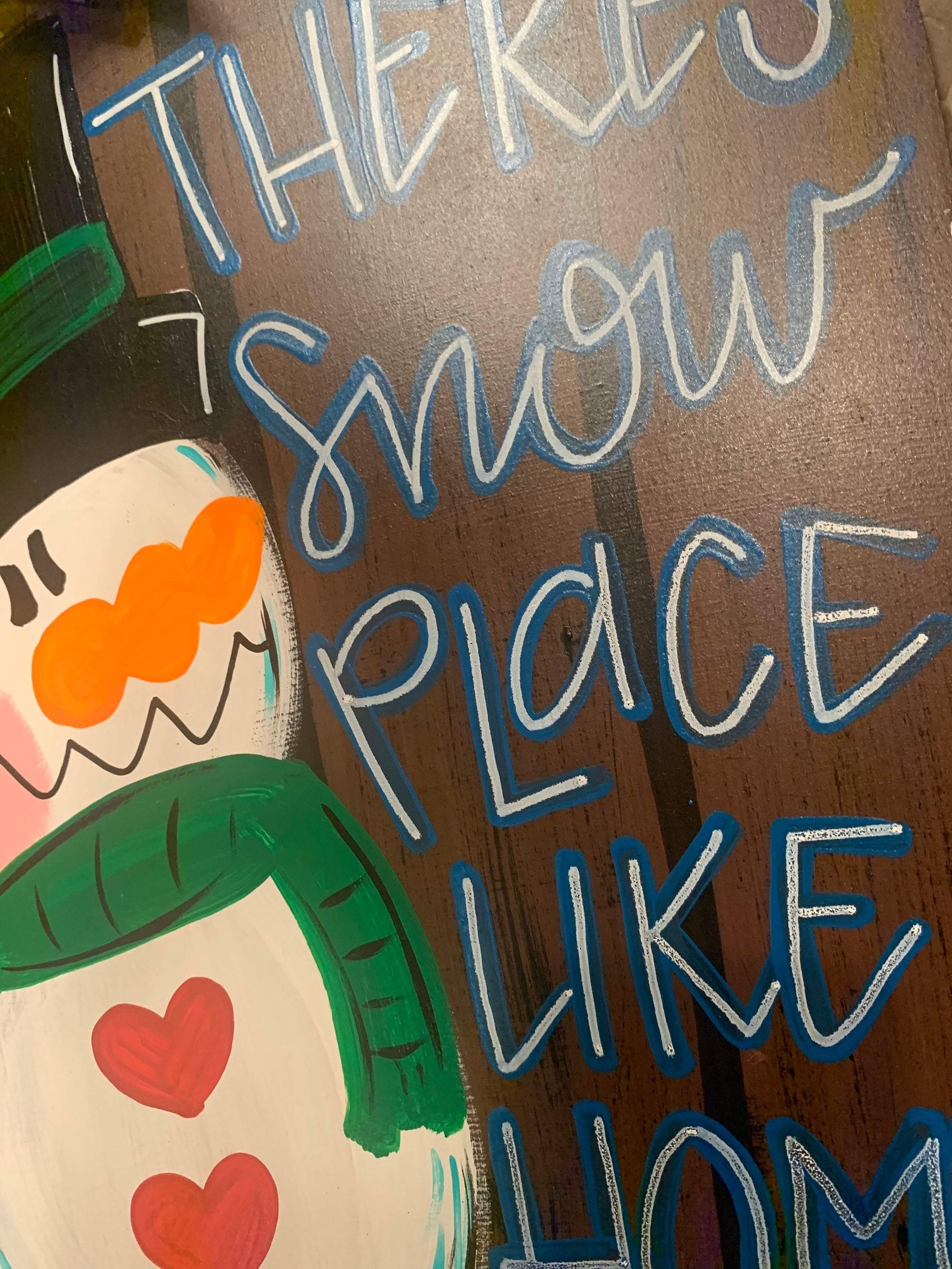 Christmas Sled Door Hanger - Christmas Sign