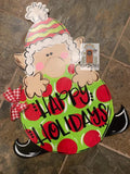 Christmas Elf Door Hanger - Elf Ornament Gift -  Christmas Ornament Door Decor - Holiday Ornament