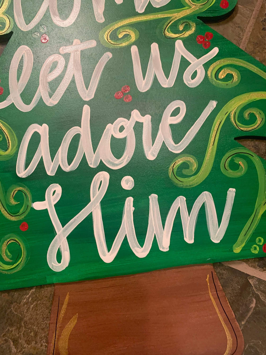 Christmas Door Hanger - Tree Door Decoration