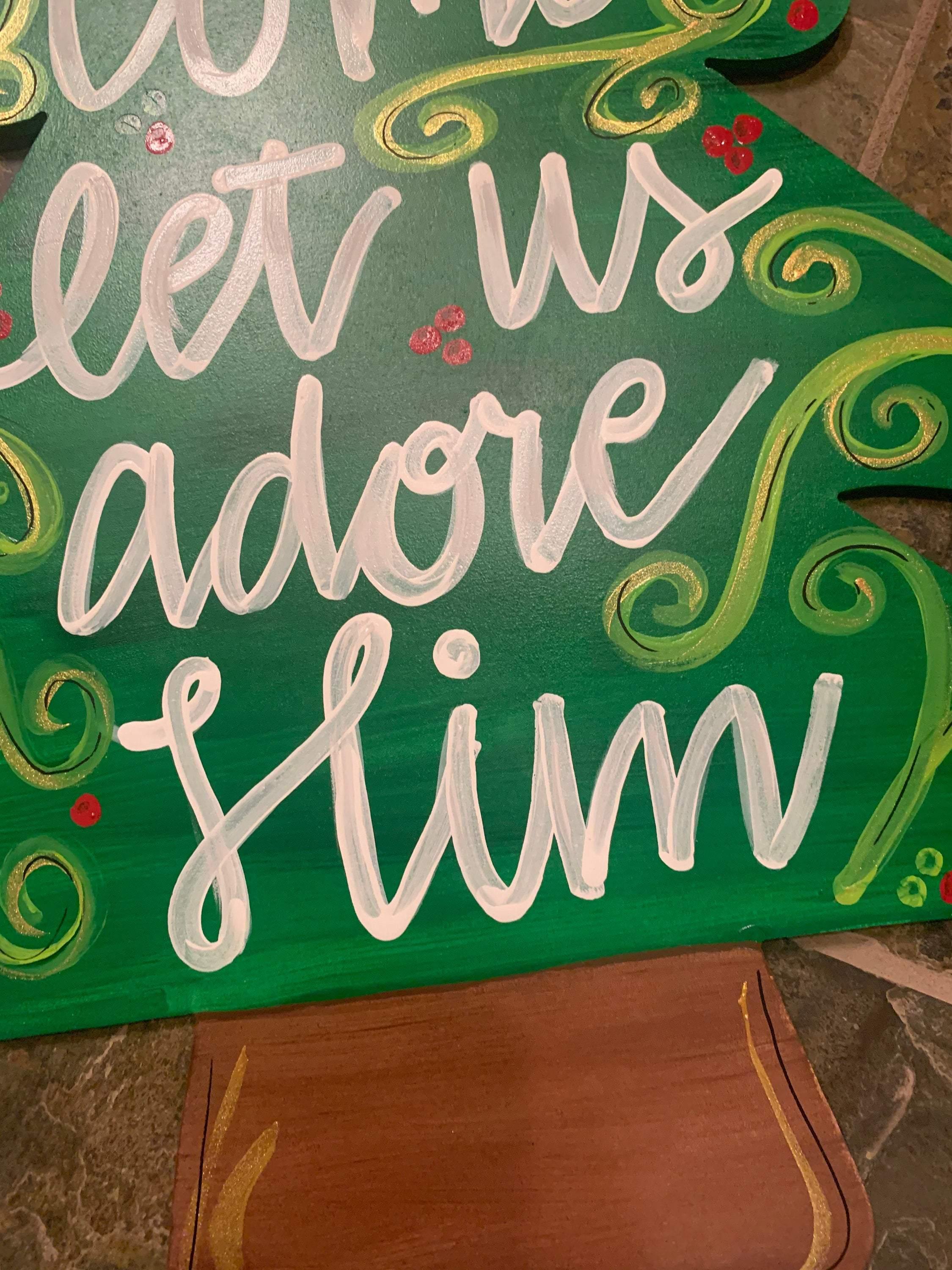 Christmas Door Hanger - Tree Door Decoration