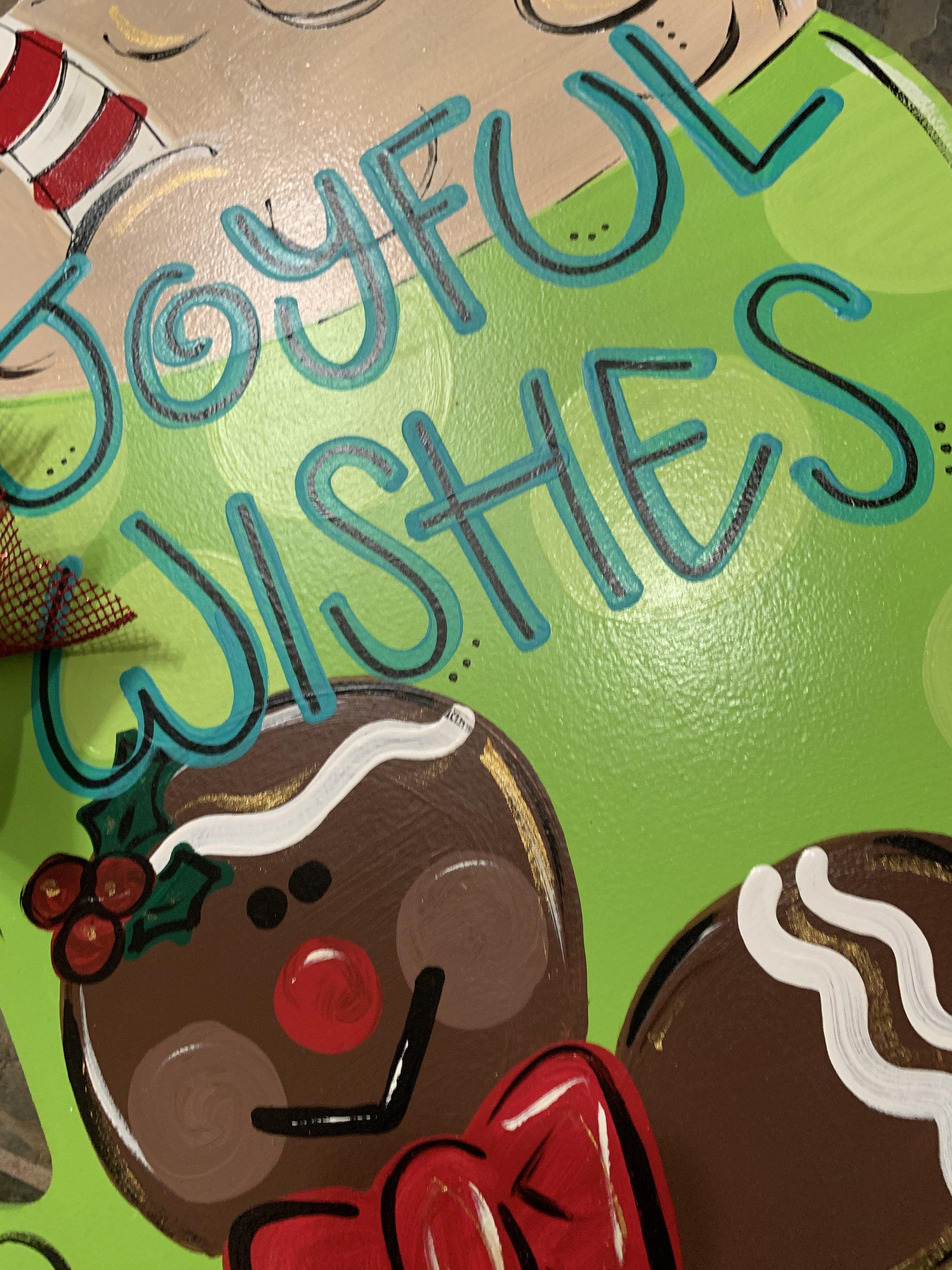 Christmas Door Hanger - Hot Chocolate Door Decor -