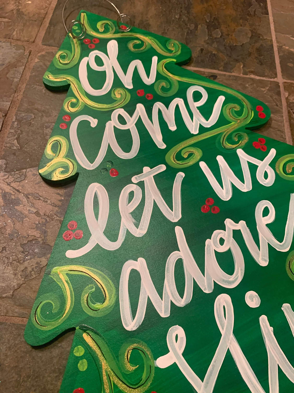 Christmas Door Hanger - Tree Door Decoration
