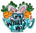 Easter Bunny in a Cup Door Hanger - Easter Cup door Decor