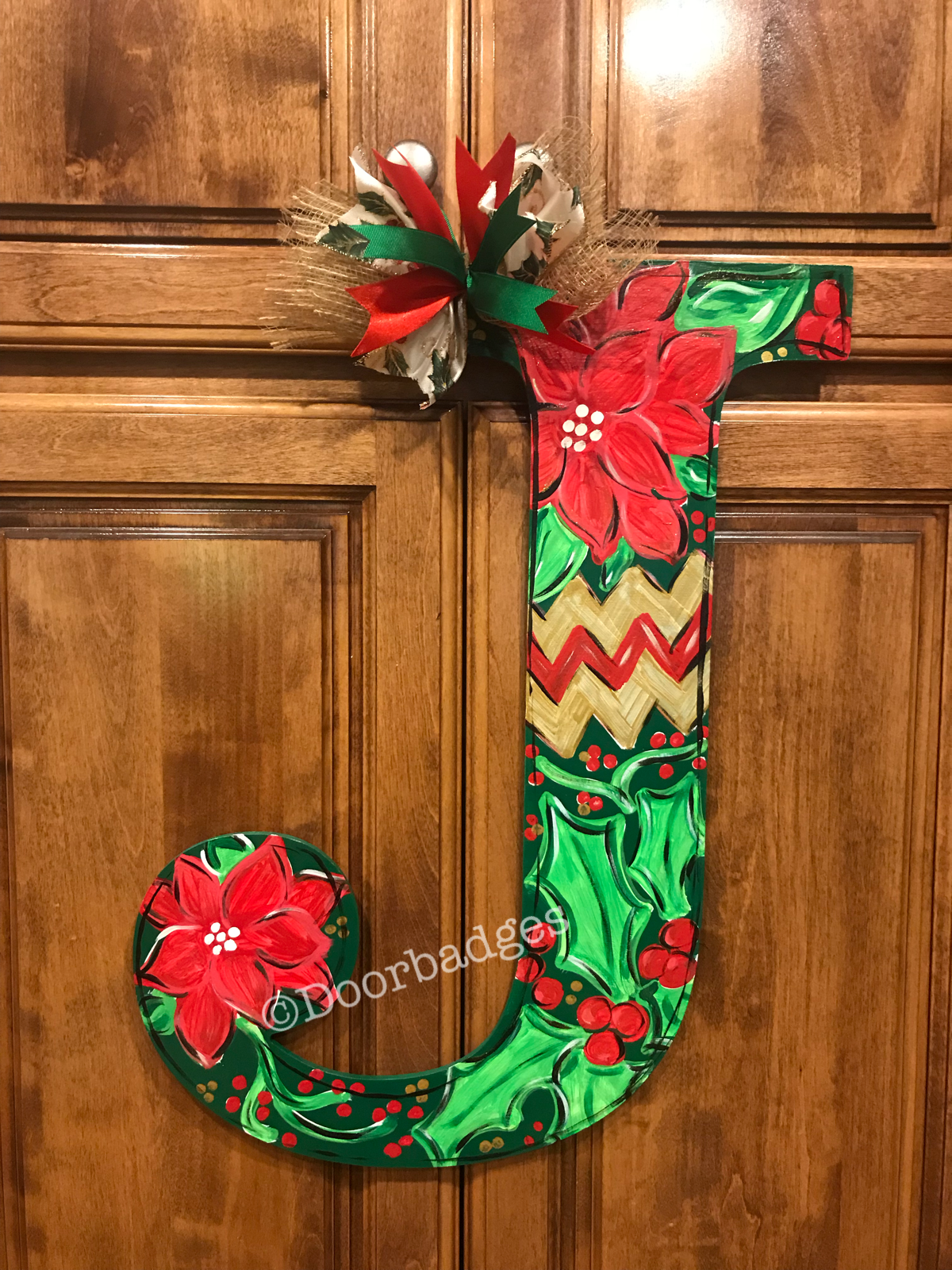 Monogram Letter Door Hangers - Summer - Pool - Fall - Christmas - Floral