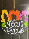Halloween Witch Caldron Door Hanger- Hocus Pocus Door Decor-Spooky-Fall-Wreath-wood cut out-hand painted door hanger