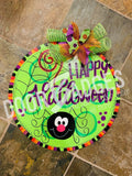 Halloween Spider Door Hanger- Spider Door Decor-Spooky-Fall-Wreath-wood cut out-hand painted door hanger