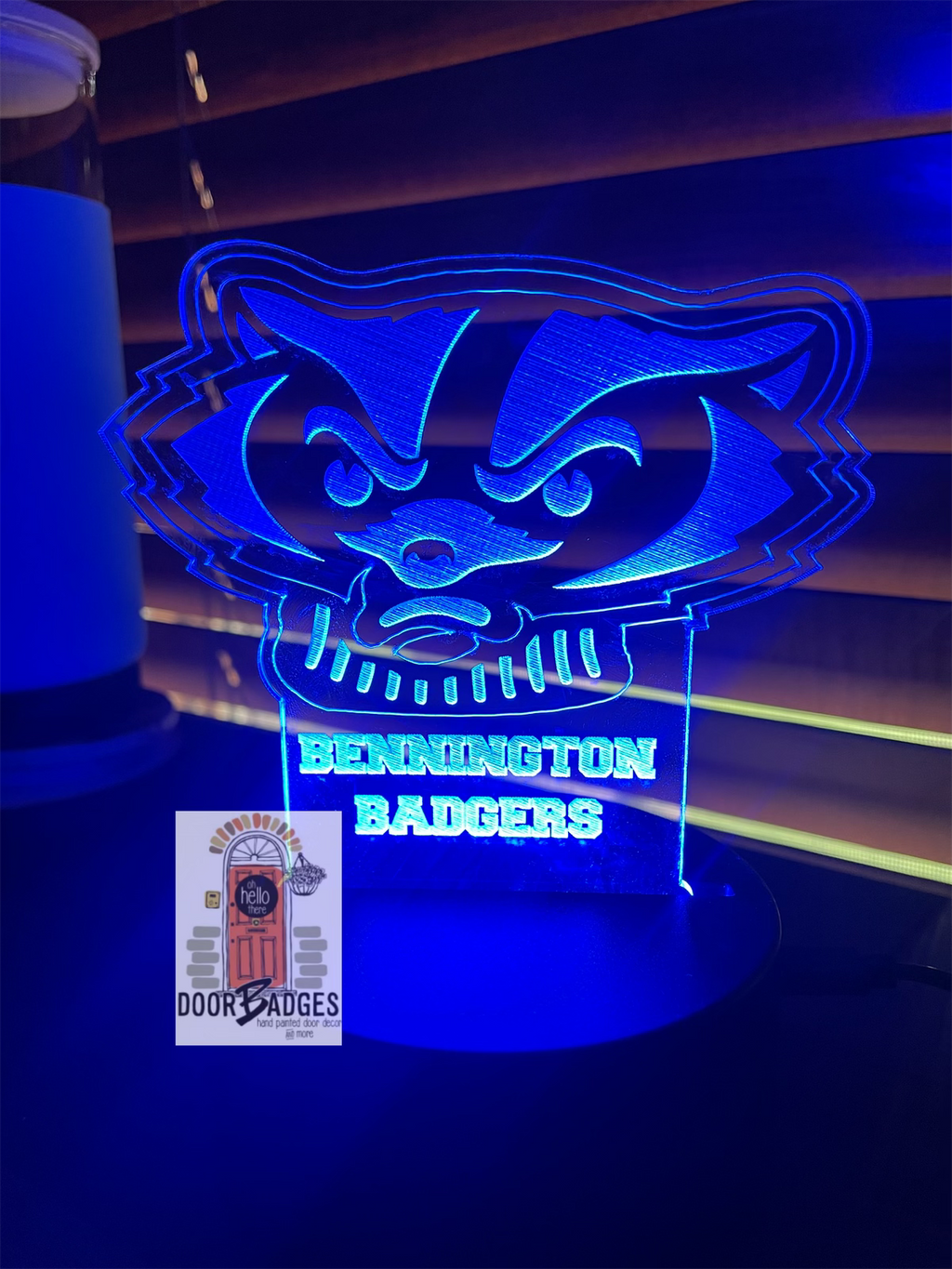 Personalized LED Night Light  - Bager Night Light- Kids Room Decor - Personalized Gifts for Kids - BYF