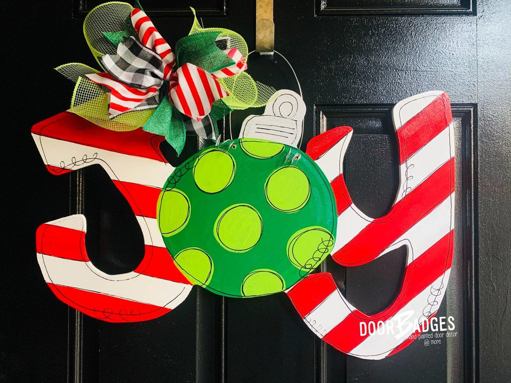 Christmas Door Hanger - Joy Door Decoration