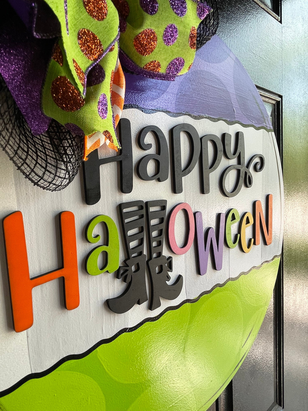 Happy Halloween round Door Hanger
