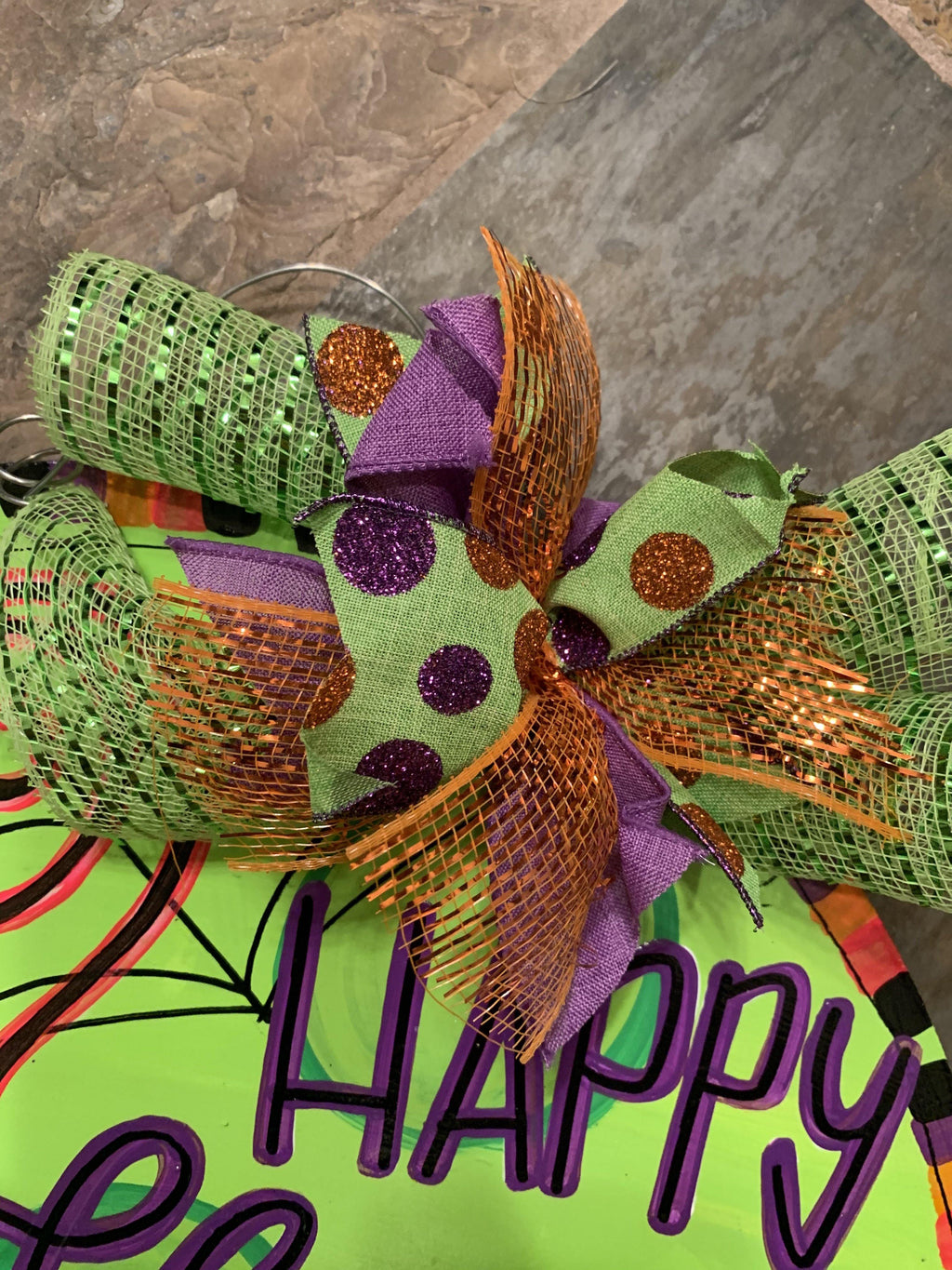 Halloween Spider Door Hanger- Spider Door Decor-Spooky-Fall-Wreath-wood cut out-hand painted door hanger