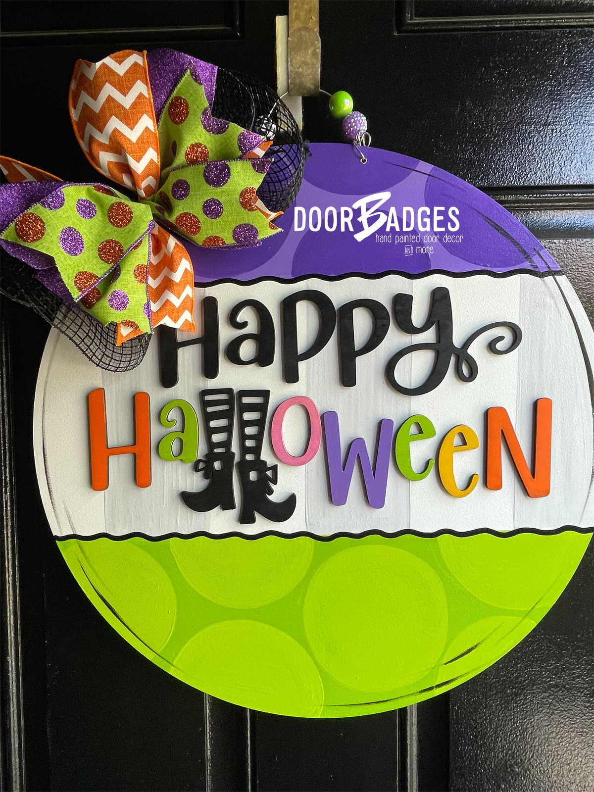 Happy Halloween round Door Hanger