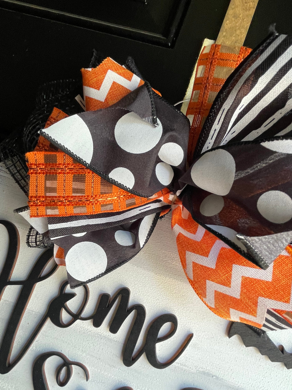 Halloween haunted house round Door Hanger