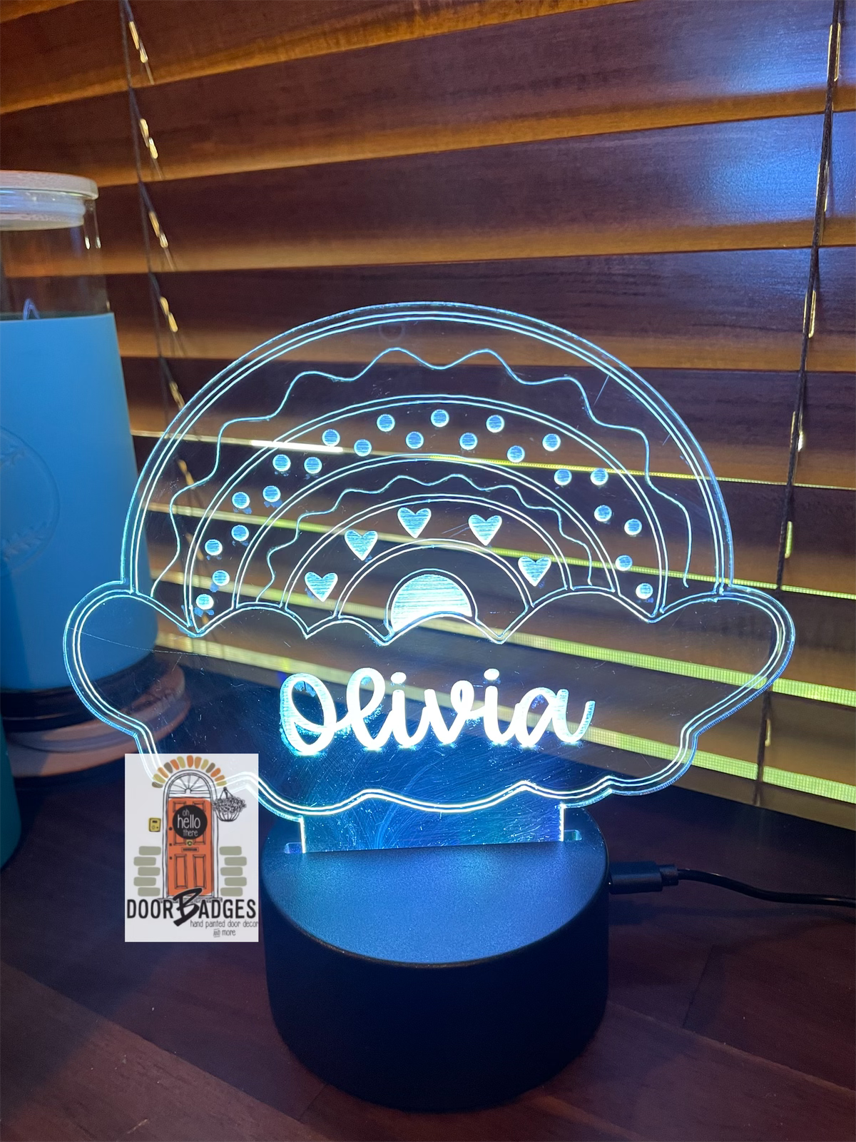Personalized LED Night Light  - Bager Night Light- Kids Room Decor - Personalized Gifts for Kids - BYF